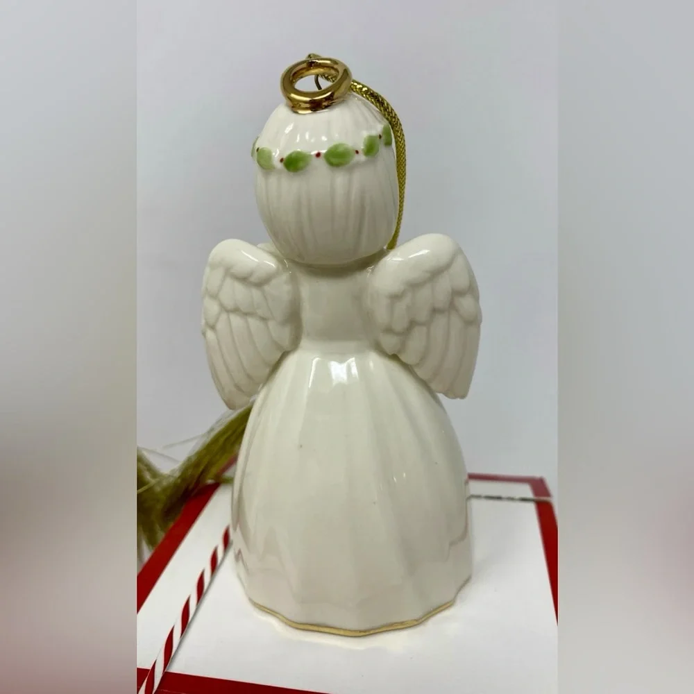 LENOX🎄HOLIDAY CHEER WITH BOXES🎄SET OF 3 PORCELAIN ORNAMENTS SANTA SNOWMAN ANGEL - Picture 11 of 16